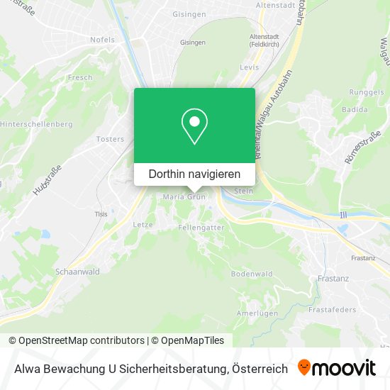 Alwa Bewachung U Sicherheitsberatung Karte