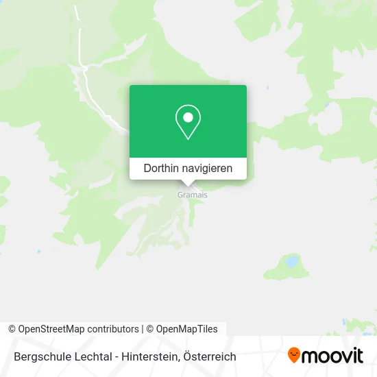 Bergschule Lechtal - Hinterstein Karte
