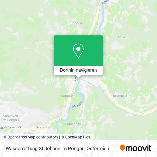 Wasserrettung St Johann im Pongau Karte
