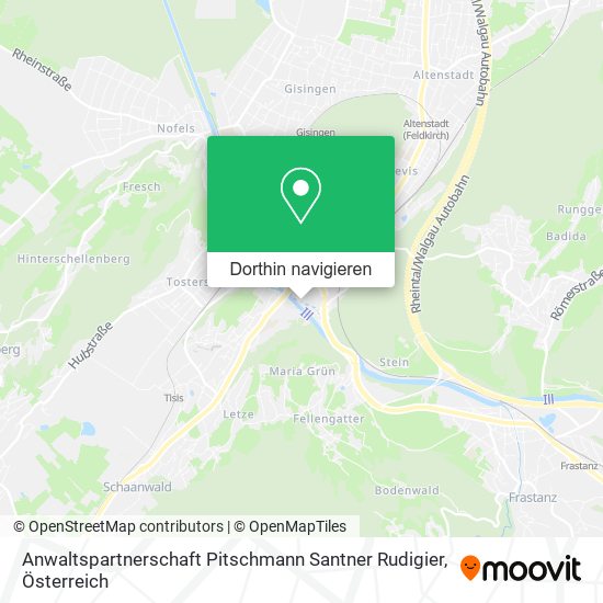 Anwaltspartnerschaft Pitschmann Santner Rudigier Karte