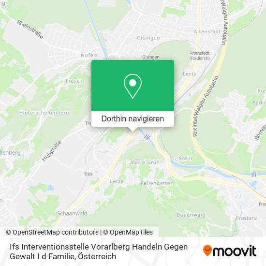 Ifs Interventionsstelle Vorarlberg Handeln Gegen Gewalt I d Familie Karte