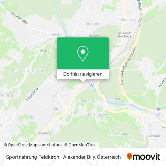 Sportnahrung Feldkirch - Alexander Bily Karte