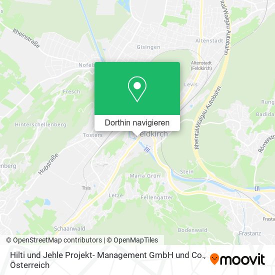 Hilti und Jehle Projekt- Management GmbH und Co. Karte