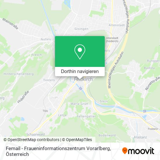 Femail - Fraueninformationszentrum Vorarlberg Karte
