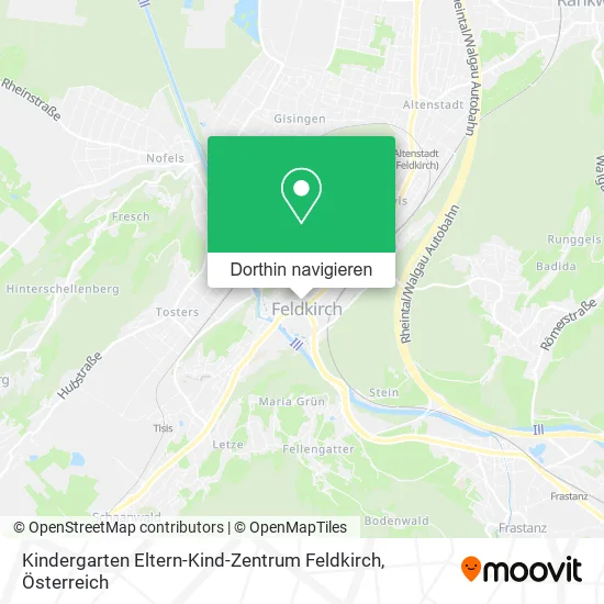 Kindergarten Eltern-Kind-Zentrum Feldkirch Karte