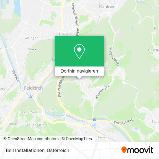 Bell Installationen Karte