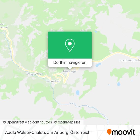 Aadla Walser-Chalets am Arlberg Karte