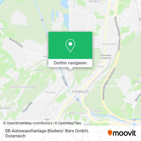 SB-Autowaschanlage Bludenz- Bürs GmbH Karte