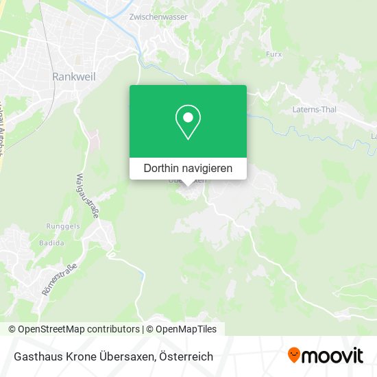 Gasthaus Krone Übersaxen Karte