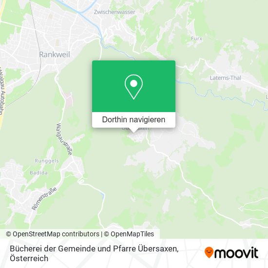 Bücherei der Gemeinde und Pfarre Übersaxen Karte