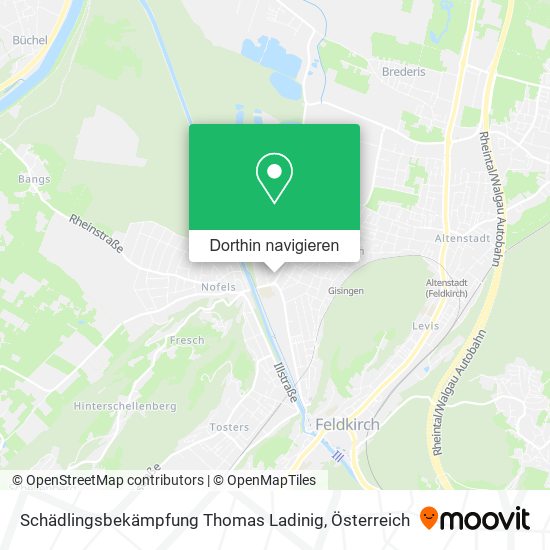 Schädlingsbekämpfung Thomas Ladinig Karte