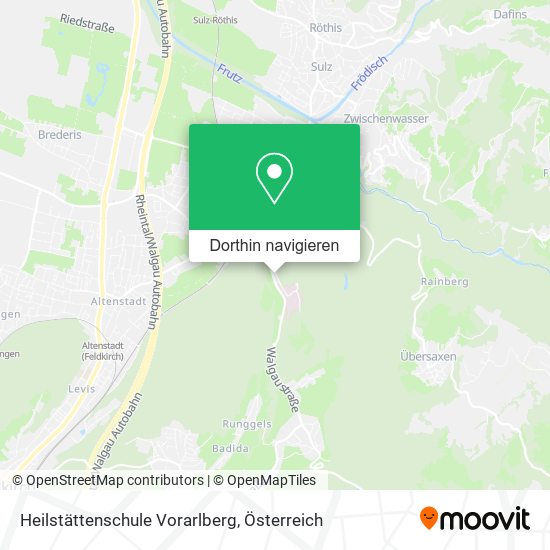 Heilstättenschule Vorarlberg Karte