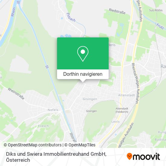 Diks und Swiera Immobilientreuhand GmbH Karte