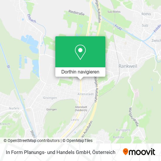 In Form Planungs- und Handels GmbH Karte