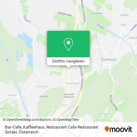 Bar-Cafe, Kaffeehaus, Restaurant Cafe-Restaurant Sirtaki Karte