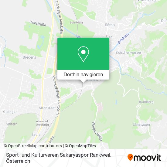 Sport- und Kulturverein Sakaryaspor Rankweil Karte