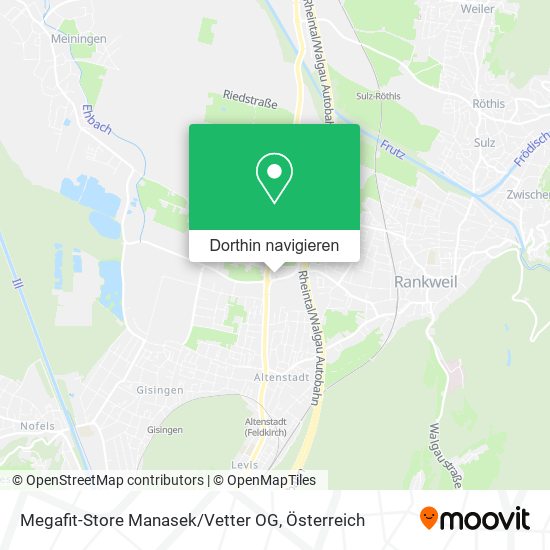 Megafit-Store Manasek / Vetter OG Karte
