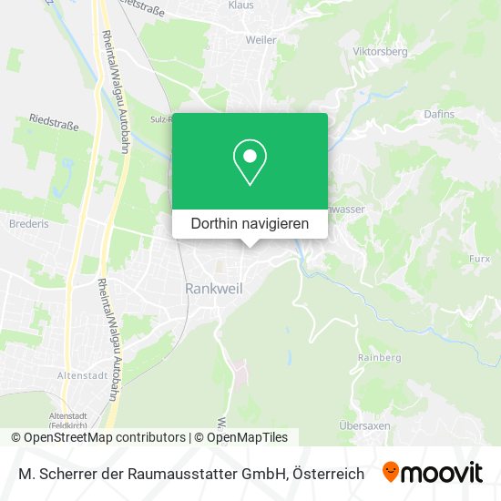 M. Scherrer der Raumausstatter GmbH Karte