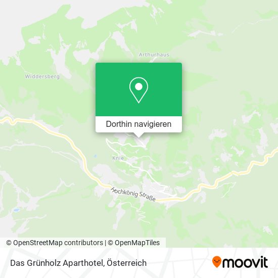 Das Grünholz Aparthotel Karte