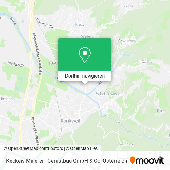 Keckeis Malerei - Gerüstbau GmbH & Co Karte