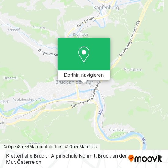 Kletterhalle Bruck - Alpinschule Nolimit, Bruck an der Mur Karte