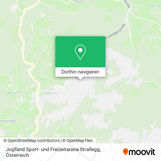 Joglland Sport- und Freizeitarena Strallegg Karte