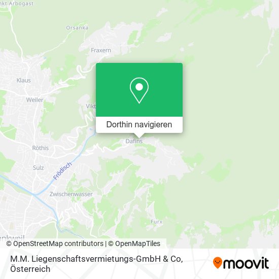 M.M. Liegenschaftsvermietungs-GmbH & Co Karte