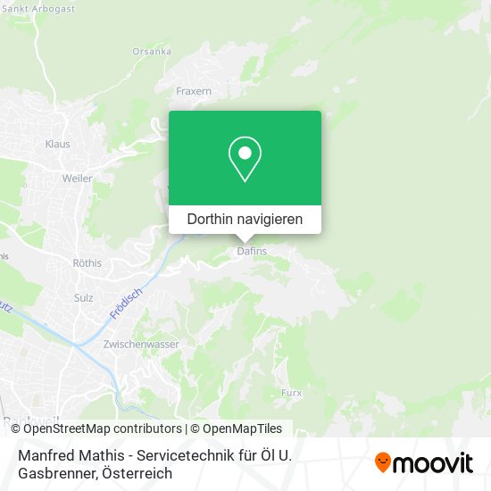 Manfred Mathis - Servicetechnik für Öl U. Gasbrenner Karte