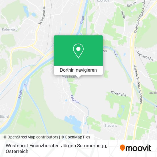 Wüstenrot Finanzberater: Jürgen Semmernegg Karte