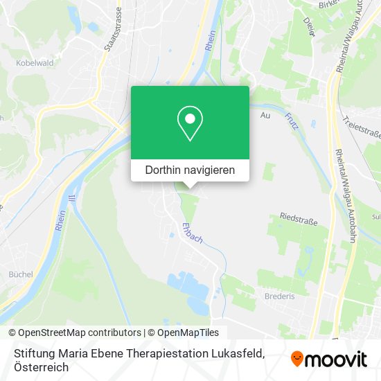 Stiftung Maria Ebene Therapiestation Lukasfeld Karte