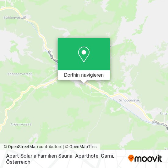Apart-Solaria Familien-Sauna- Aparthotel Garni Karte