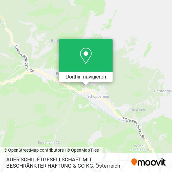 AUER SCHILIFTGESELLSCHAFT MIT BESCHRÄNKTER HAFTUNG & CO KG Karte