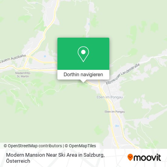 Modern Mansion Near Ski Area in Salzburg Karte