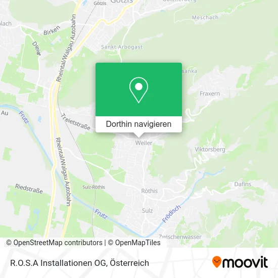 R.O.S.A Installationen OG Karte