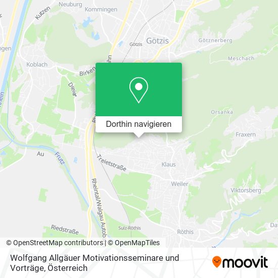 Wolfgang Allgäuer Motivationsseminare und Vorträge Karte