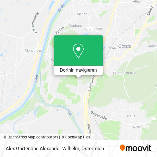 Alex Gartenbau Alexander Wilhelm Karte