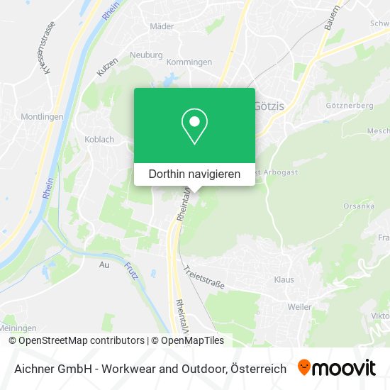 Aichner GmbH - Workwear and Outdoor Karte