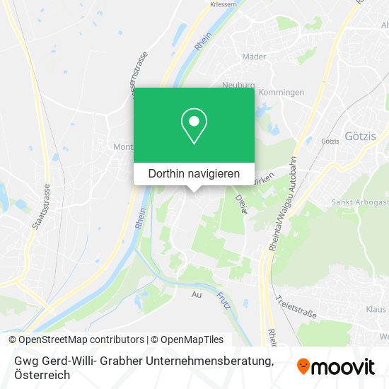 Gwg Gerd-Willi- Grabher Unternehmensberatung Karte