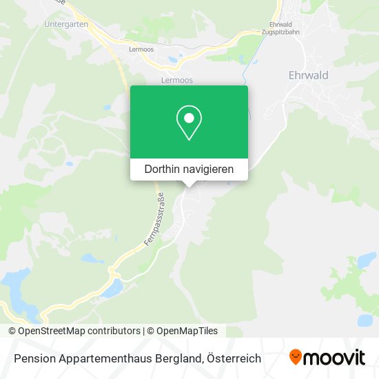 Pension Appartementhaus Bergland Karte
