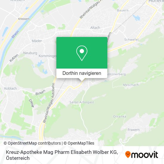 Kreuz-Apotheke Mag Pharm Elisabeth Wolber KG Karte