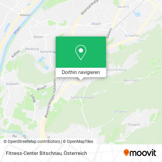 Fitness-Center Bitschnau Karte