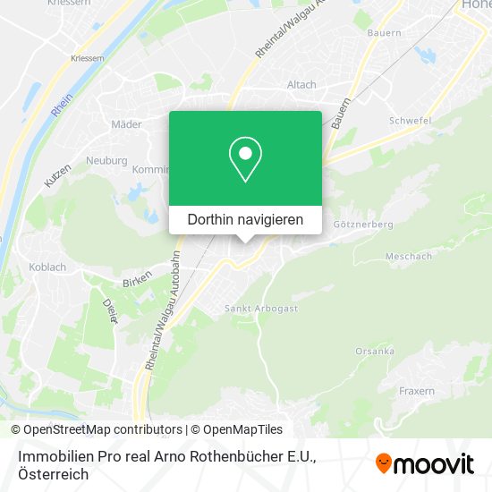 Immobilien Pro real Arno Rothenbücher E.U. Karte