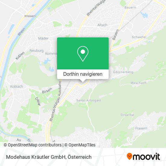 Modehaus Kräutler GmbH Karte