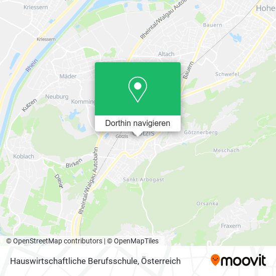 Hauswirtschaftliche Berufsschule Karte