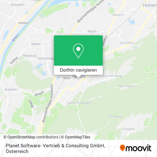 Planet Software- Vertrieb & Consulting GmbH Karte