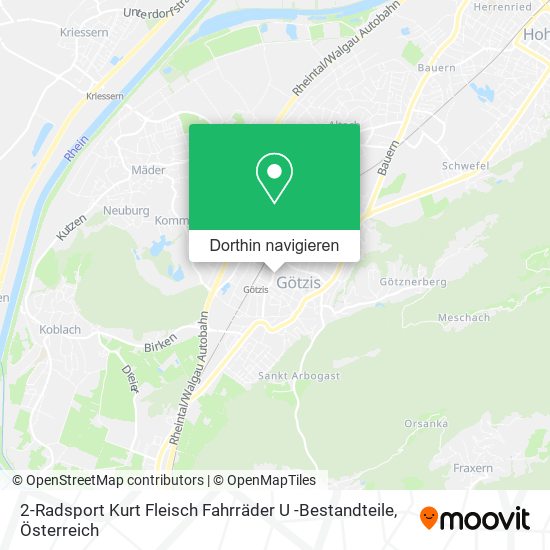 2-Radsport Kurt Fleisch Fahrräder U -Bestandteile Karte