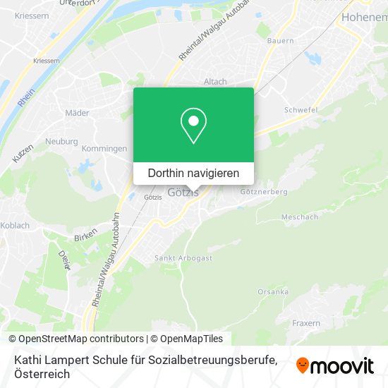 Kathi Lampert Schule für Sozialbetreuungsberufe Karte