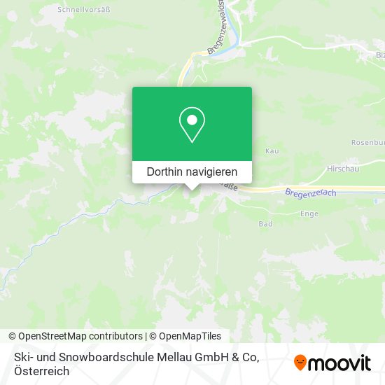 Ski- und Snowboardschule Mellau GmbH & Co Karte