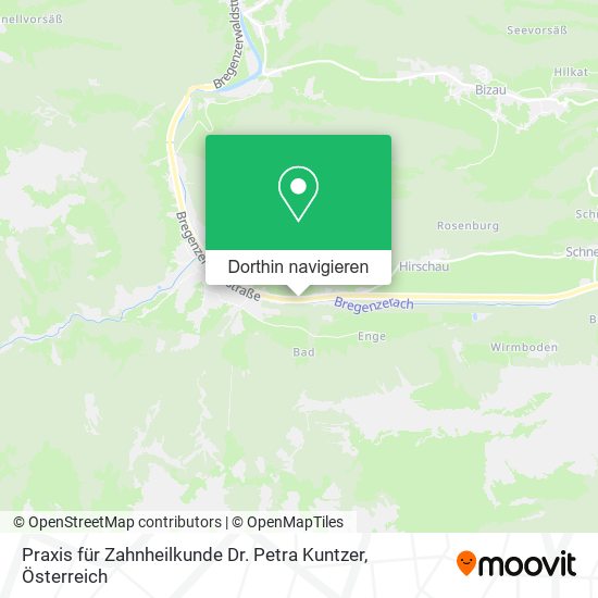 Praxis für Zahnheilkunde Dr. Petra Kuntzer Karte