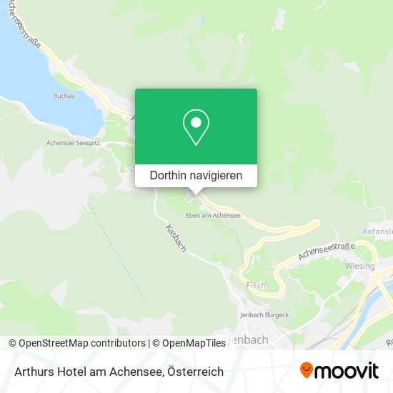 Arthurs Hotel am Achensee Karte